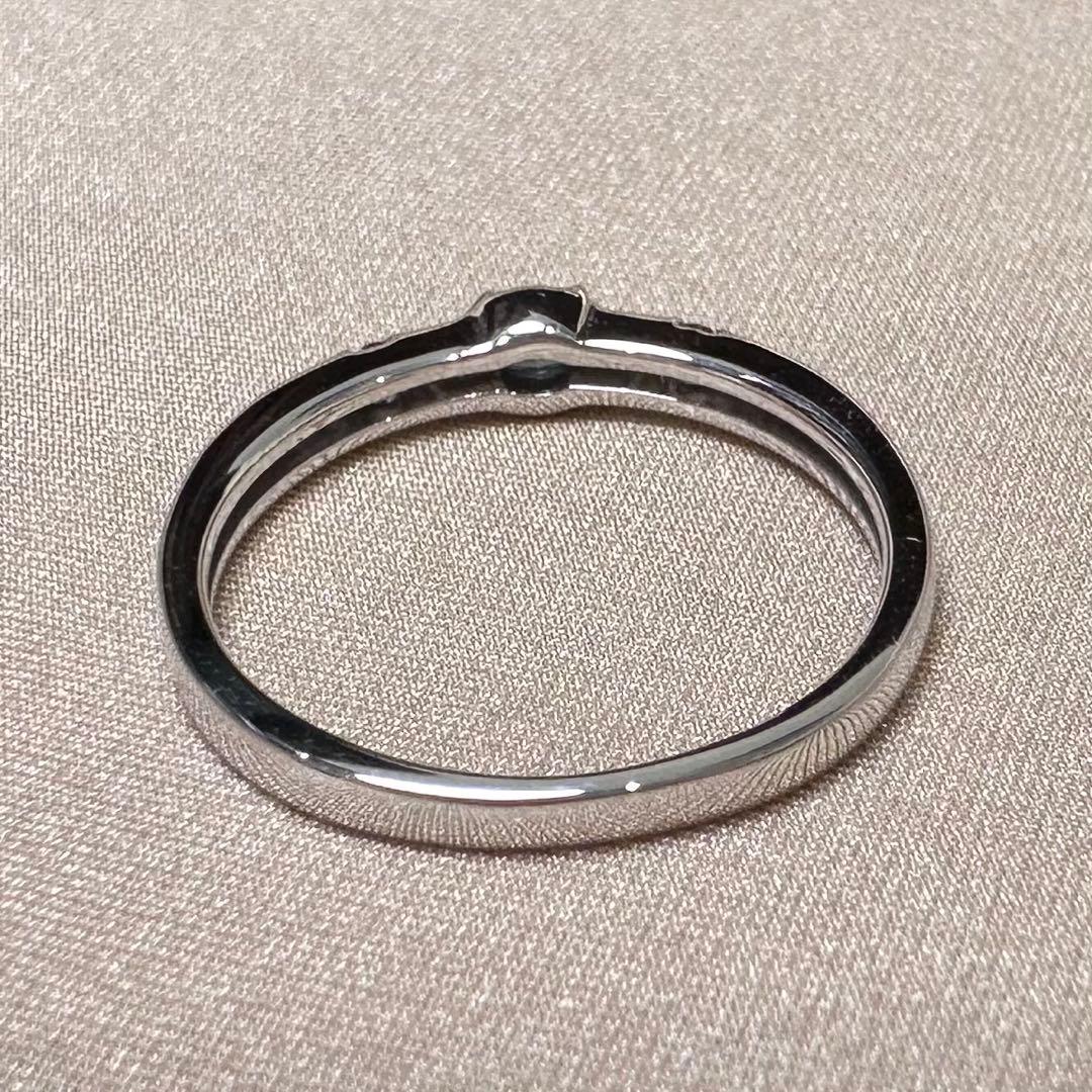 K18WG アレキサンドライト ダイヤモンド リング 0.15ct 希少石