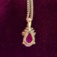 Ponte Vecchio K18 ルビー 1.56ct ダイヤ ネックレス