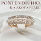 【Ponte Vecchio】K18 アコヤ真珠 約2.7mm リング