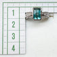 PT900 ブルーグリーントルマリン 1.45ct ダイヤモンド リング