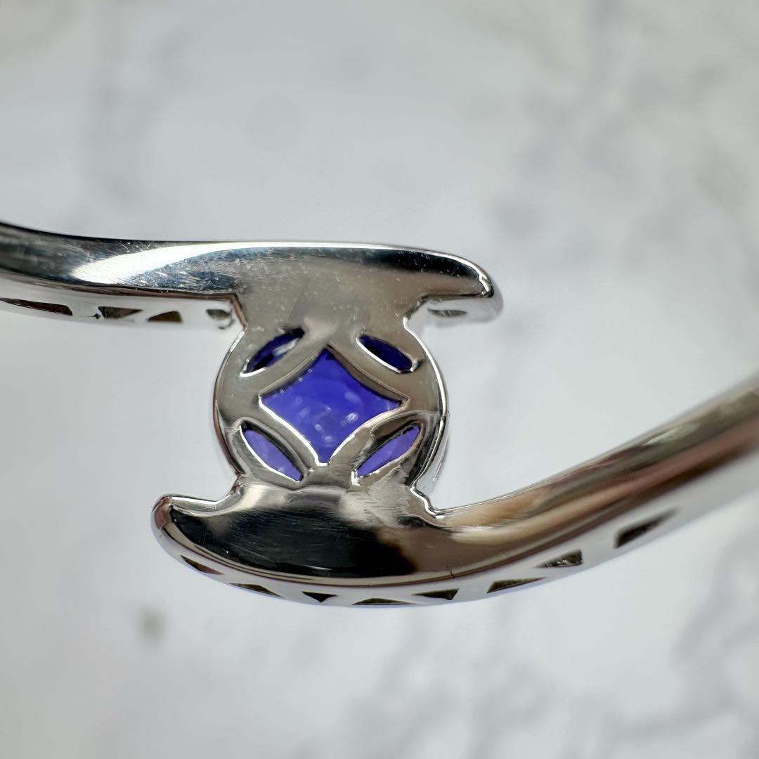 【美品】PT900 サファイア2.082ct ダイヤ0.11ct