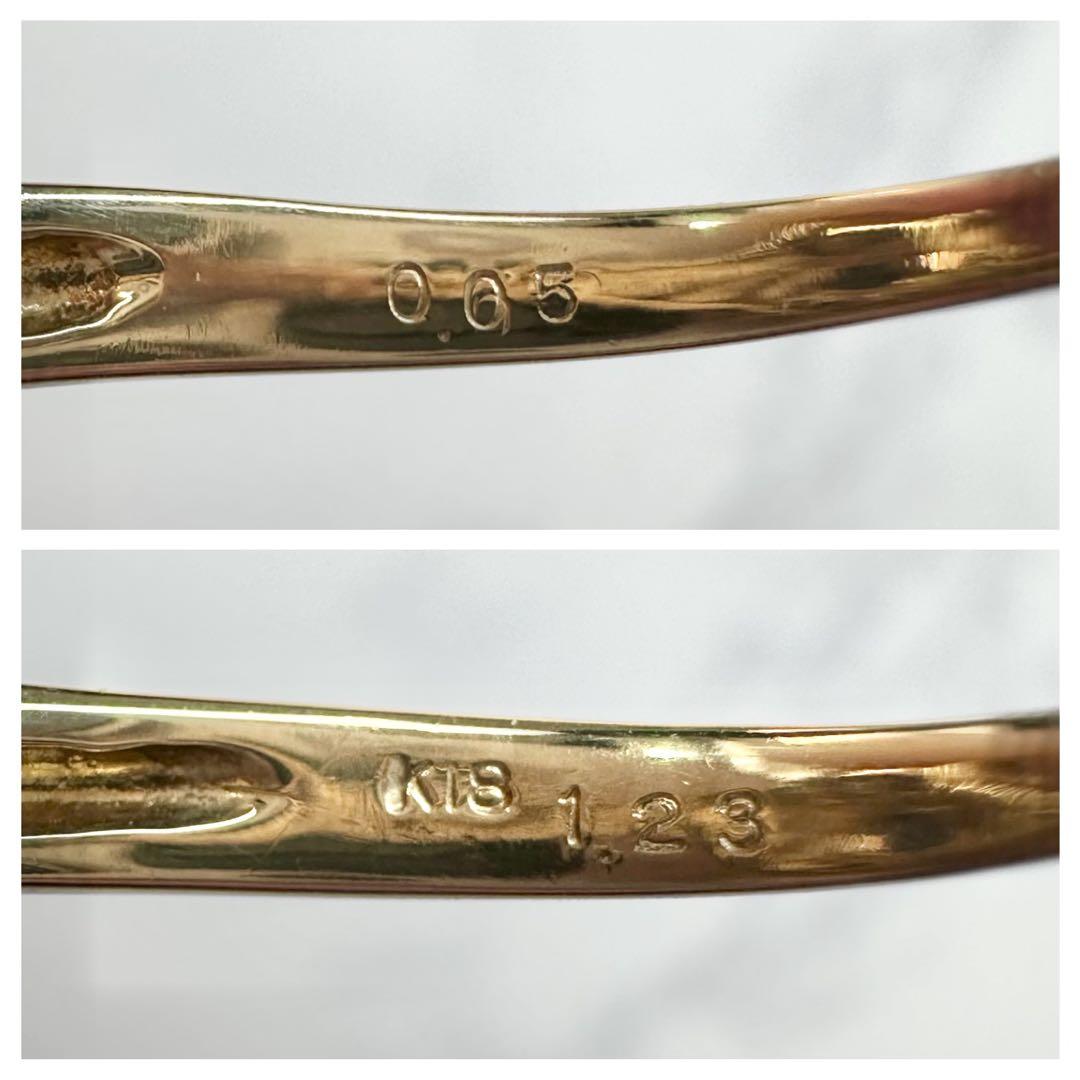 【K18YG】サファイア1.23ctリング 個性派デザイン