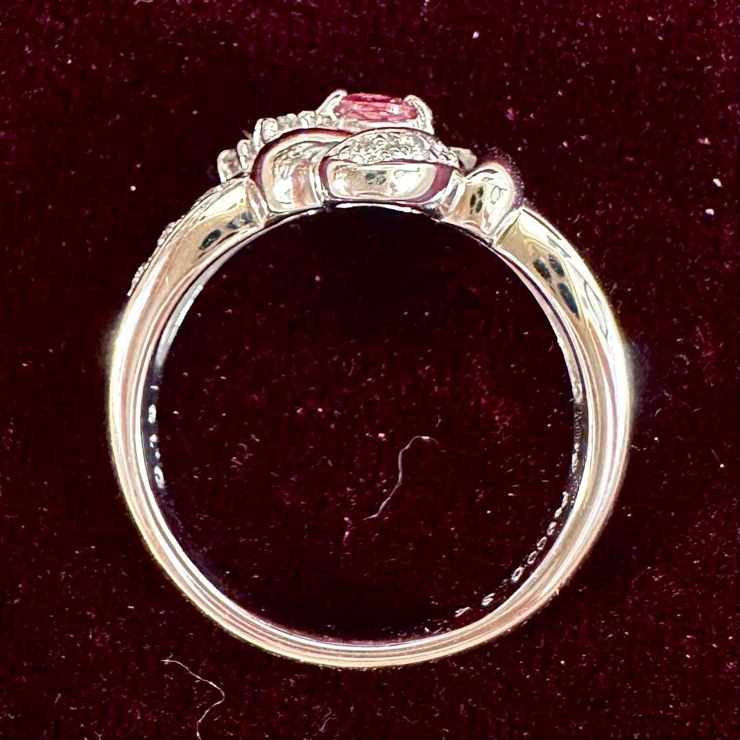 【TASAKI】PT900 パパラチアサファイア 0.34 ct リング