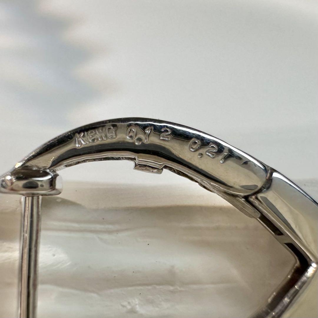 【K18】ルビー0.2ct*2 ピアス デザイン ダイヤ