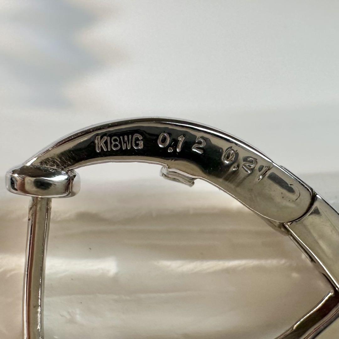 【K18】ルビー0.2ct*2 ピアス デザイン ダイヤ