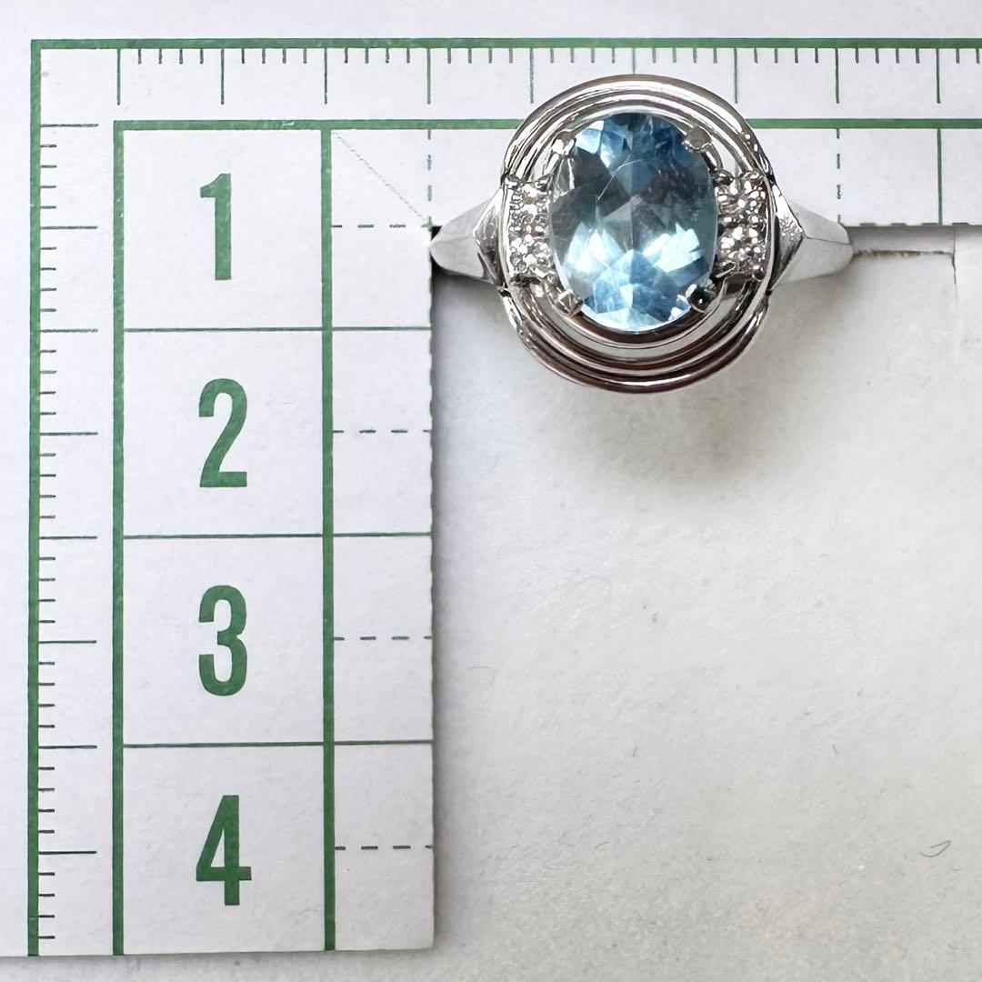 JEWELER MIWA アクアマリン ダイヤモンド リング 1.75ct