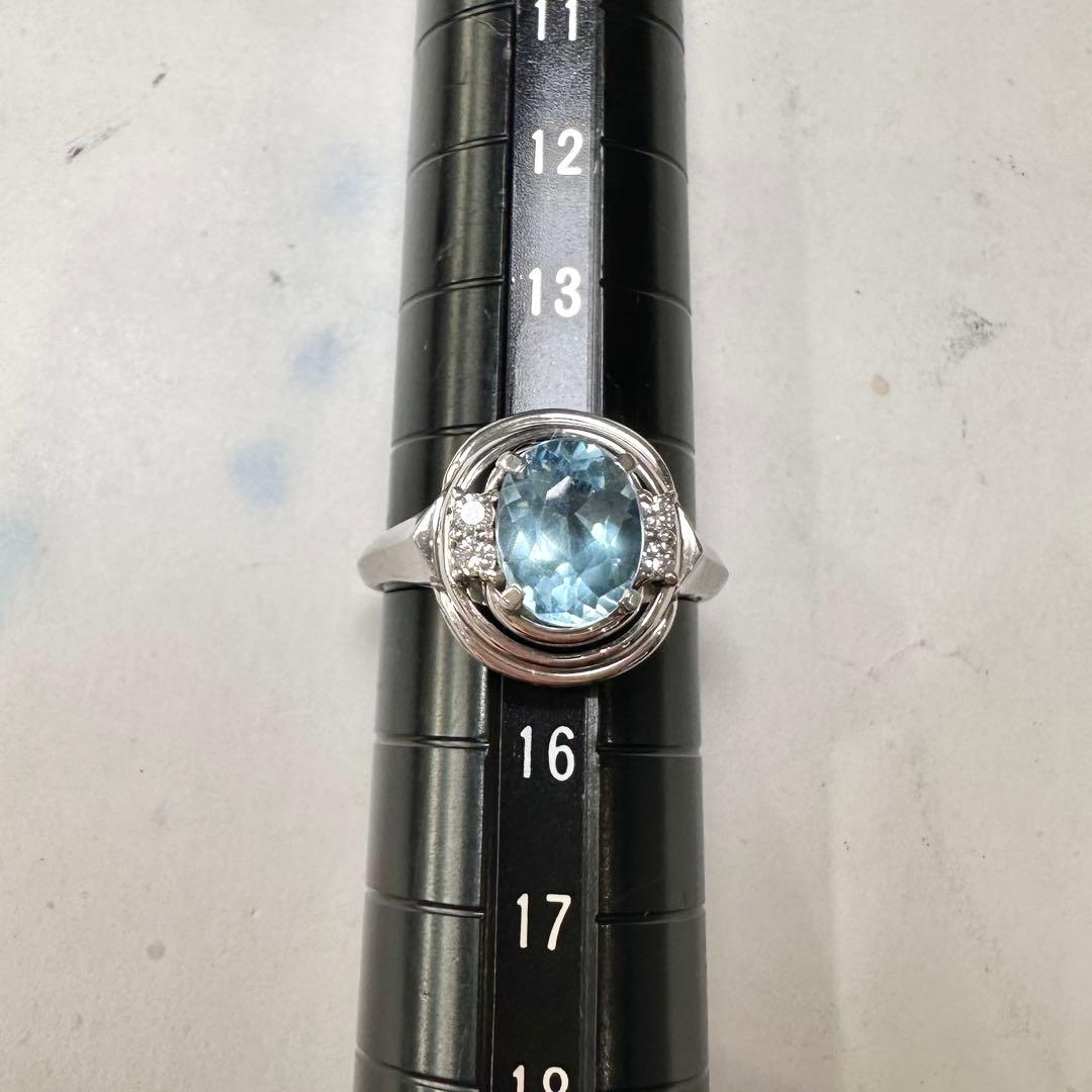 JEWELER MIWA アクアマリン ダイヤモンド リング 1.75ct