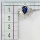 PT900 サファイア 1.21ct ダイヤモンド 取り巻きリング