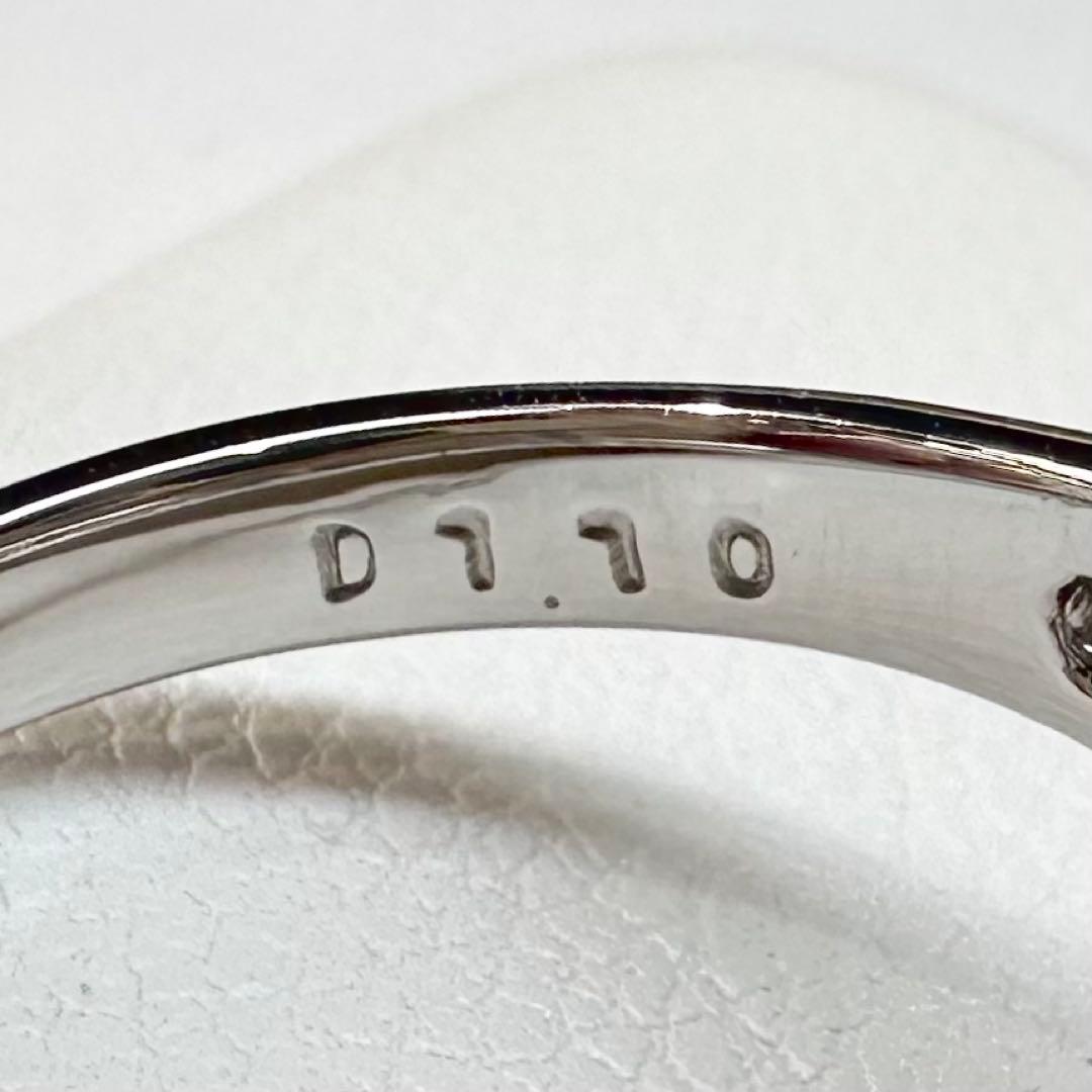 PT900 サファイア 1.21ct ダイヤモンド 取り巻きリング