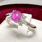 PT900 スターサファイア ダイヤモンド リング 1.08ct
