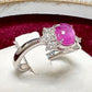 PT900 スターサファイア ダイヤモンド リング 1.08ct