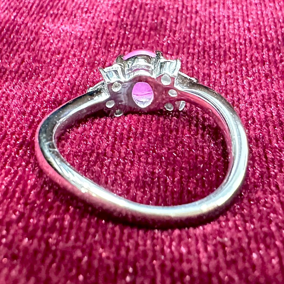 PT900 スターサファイア ダイヤモンド リング 1.08ct