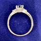 PT900 アクアマリン 1.25ct ダイヤモンドリング 昭和レトロ