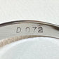 PT900 サファイア 1.35ct バゲットダイヤ 取り巻きリング