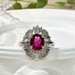 【美品】PT900 ルビー 1.32ct リング ダイヤ
