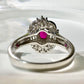 【美品】PT900 ルビー 1.32ct リング ダイヤ