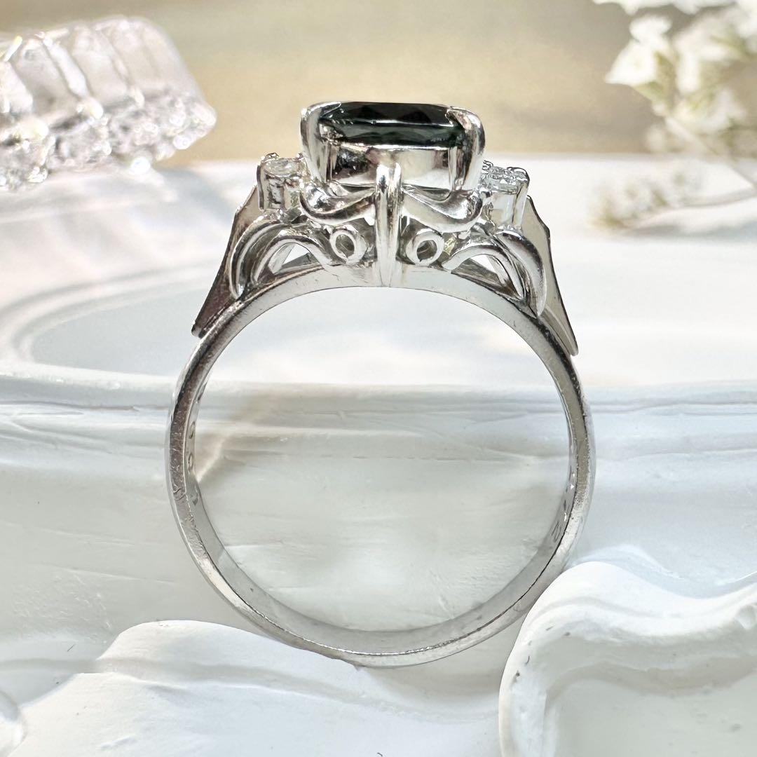 【美品】PT900 サファイア 2.72ct リング