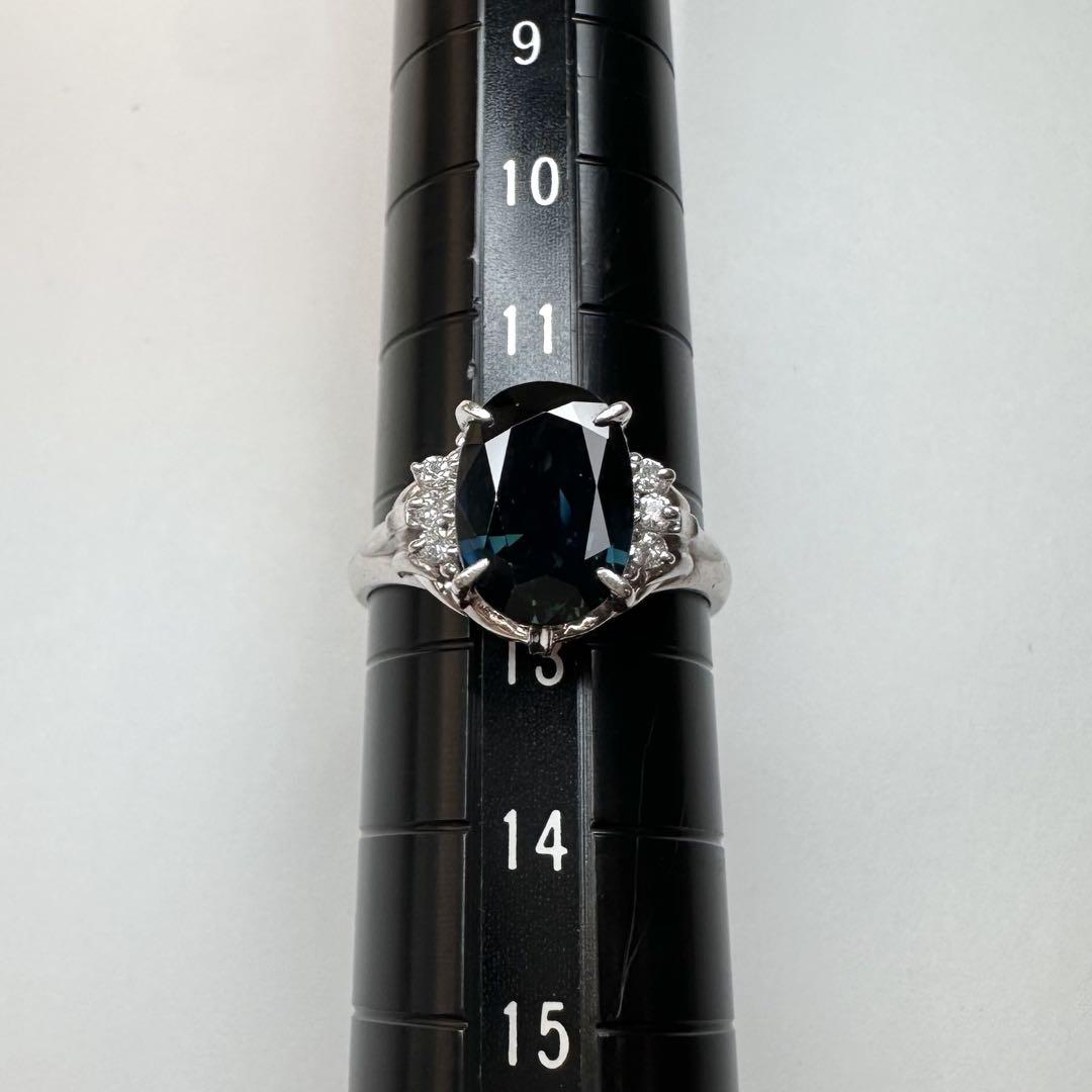 【美品】PT900 サファイア 2.72ct リング