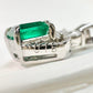 【美品】PT900 エメラルド 0.58ct ネックレス　ダイヤ