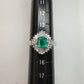 【美品】PT900 エメラルド0.61ct リング ダイヤ巻き