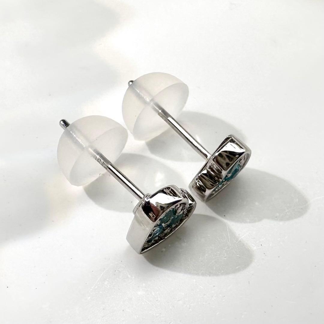 【美品】PT900 パライバ0.06ct / 0.07ct ピアス