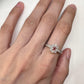 【美品】PT900 パパラチアサファイア 0.225ct リング