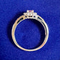 【美品】PT900 パパラチアサファイア 0.225ct リング