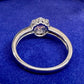 【美品】PT900 パパラチアサファイア 0.225ct リング