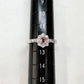 【美品】PT900 パパラチアサファイア 0.225ct リング