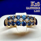 K18 サファイア 1.10ct ダイヤモンド リング