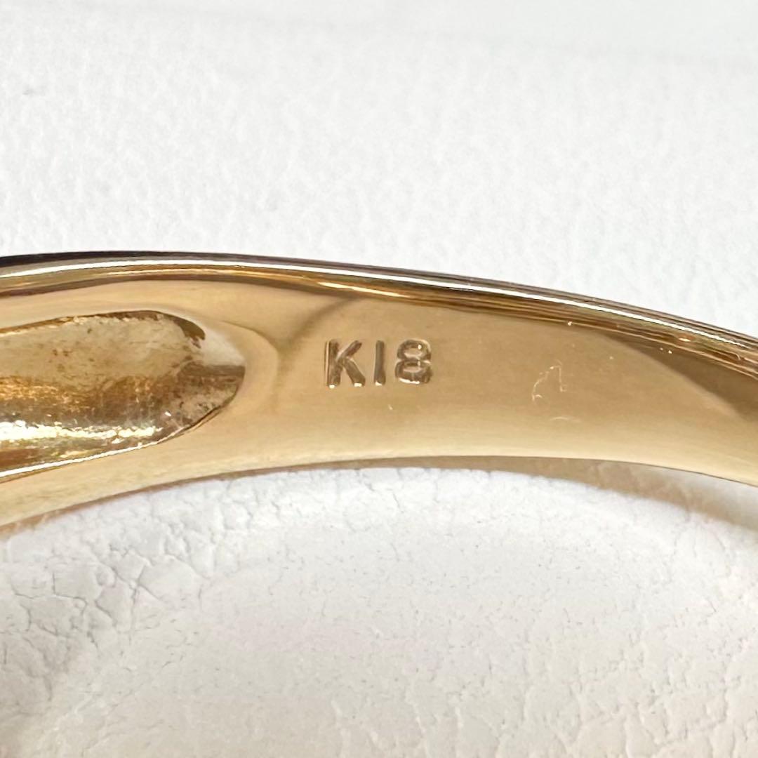 K18 サファイア 1.10ct ダイヤモンド リング