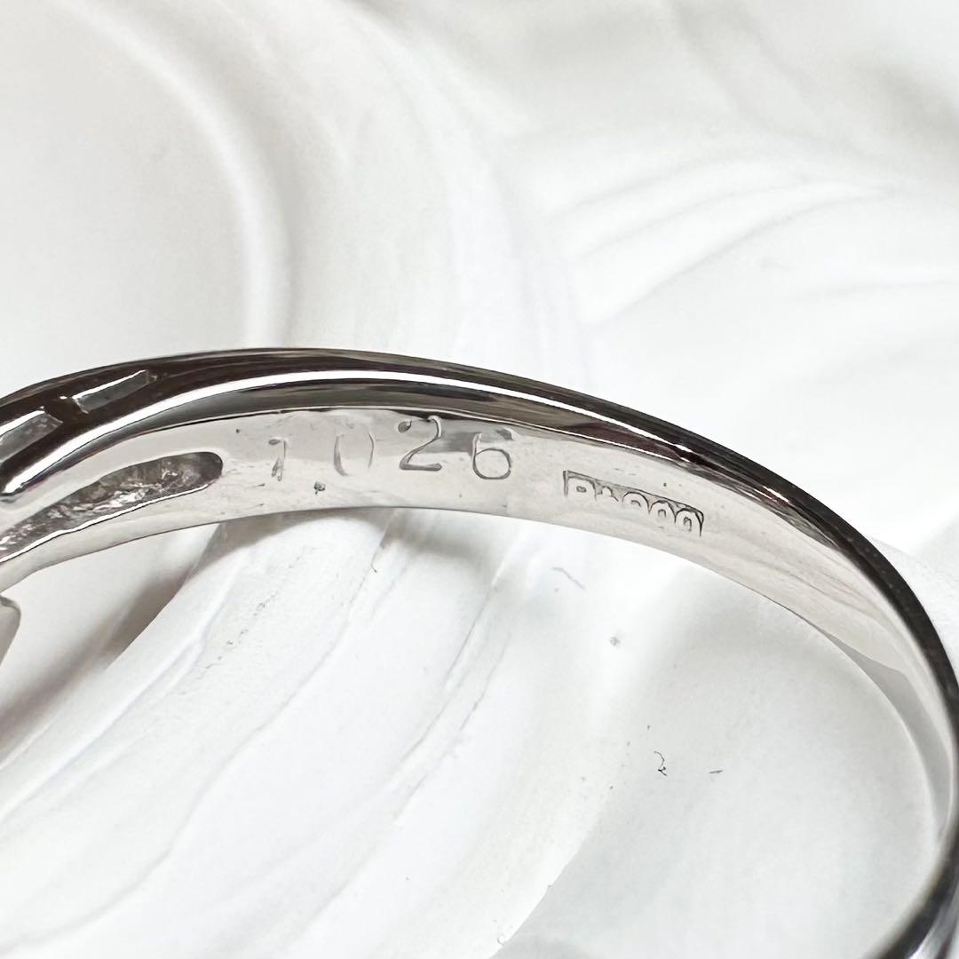 【美品】PT900 ダイヤモンド 1.026ct リング フラワーモチーフ