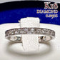 K18 ダイヤモンド0.25ct ハーフエタニティリング