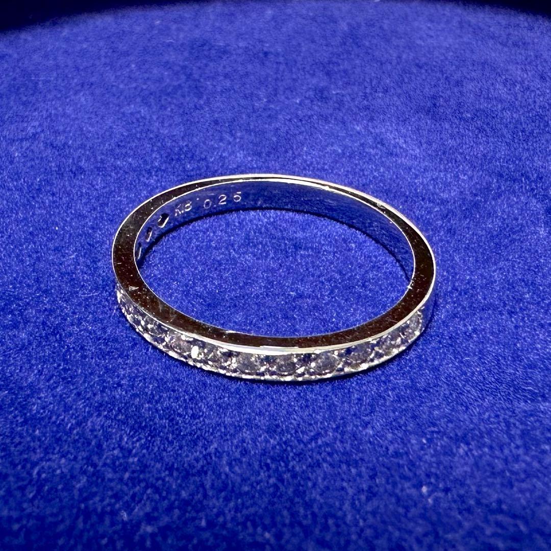 K18 ダイヤモンド0.25ct ハーフエタニティリング
