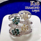 K18 ダイヤモンド フラワー デザインリング 1.23ct