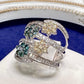 K18 ダイヤモンド フラワー デザインリング 1.23ct
