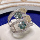 K18 ダイヤモンド フラワー デザインリング 1.23ct