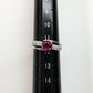 【美品】PT900 ルビー 0.75ct リング ダイヤ
