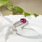 【美品】PT900 ルビー 0.75ct リング ダイヤ