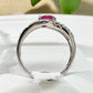 【美品】PT900 ルビー 0.75ct リング ダイヤ