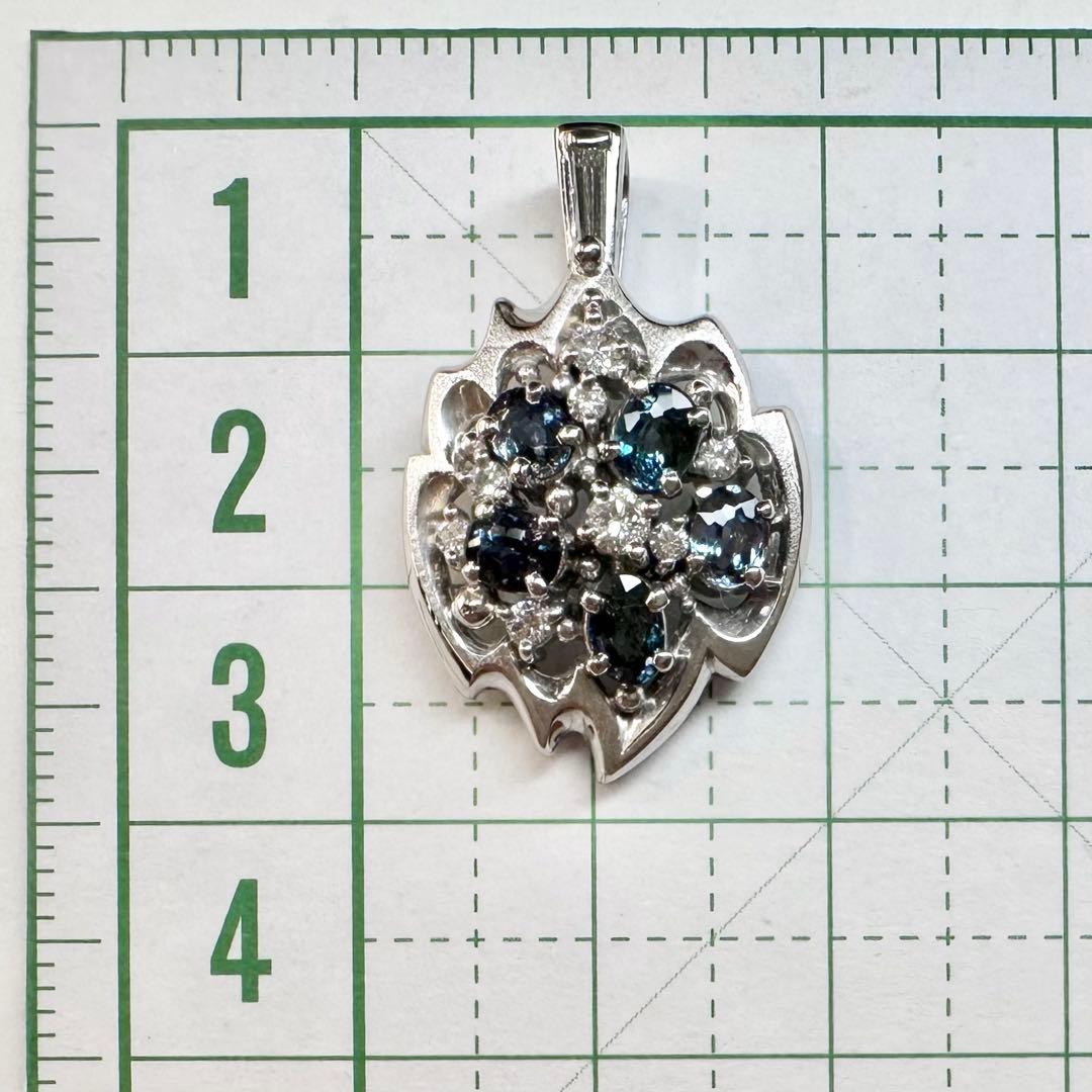 PT900 天然アレキサンドライト ペンダント 1.10ct 変色効果 希少石