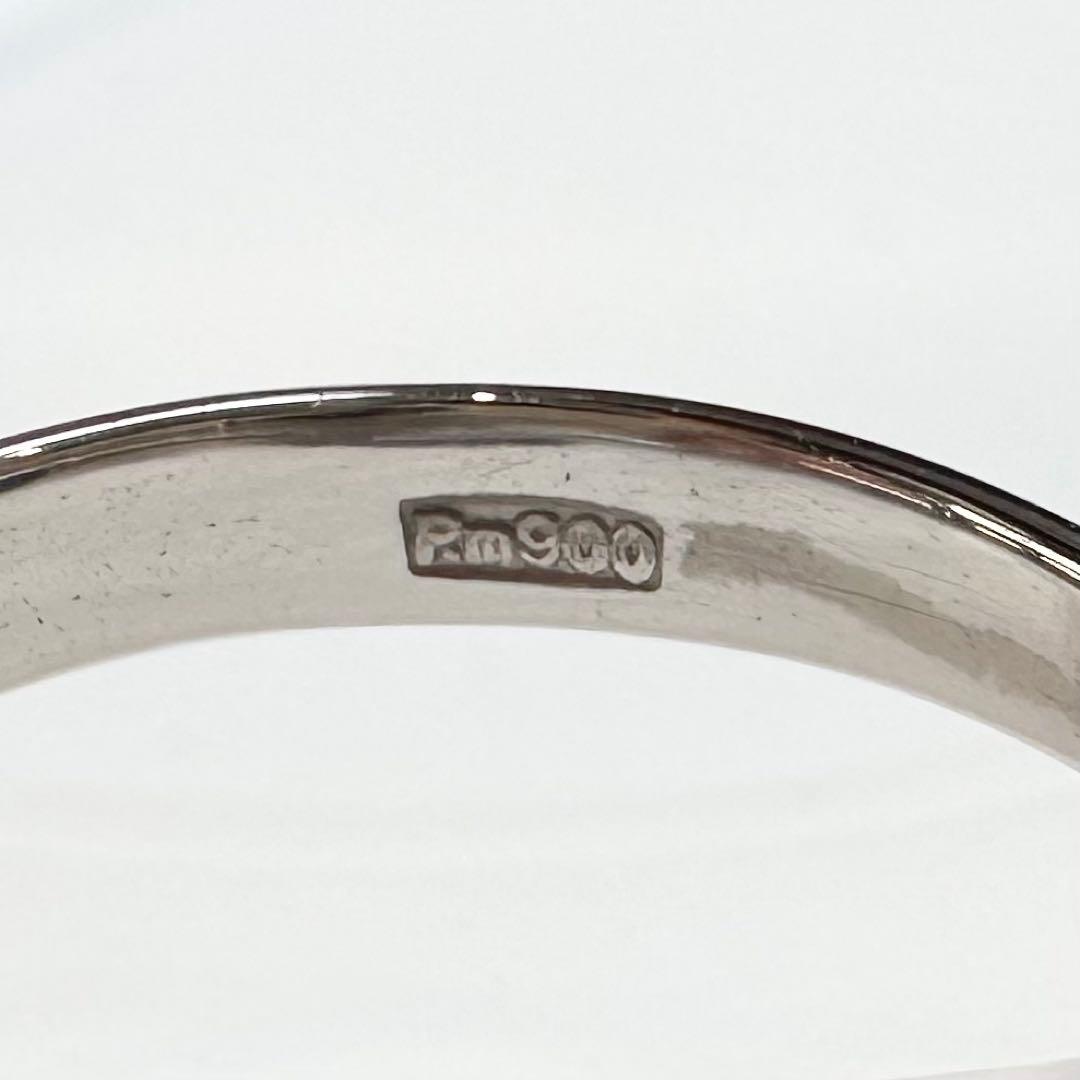 PT900 ブラックオパール1.58ct ダイヤモンドリング 遊色効果