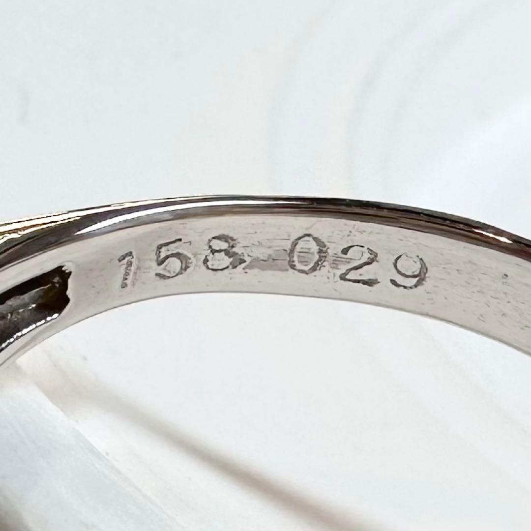 PT900 ブラックオパール1.58ct ダイヤモンドリング 遊色効果