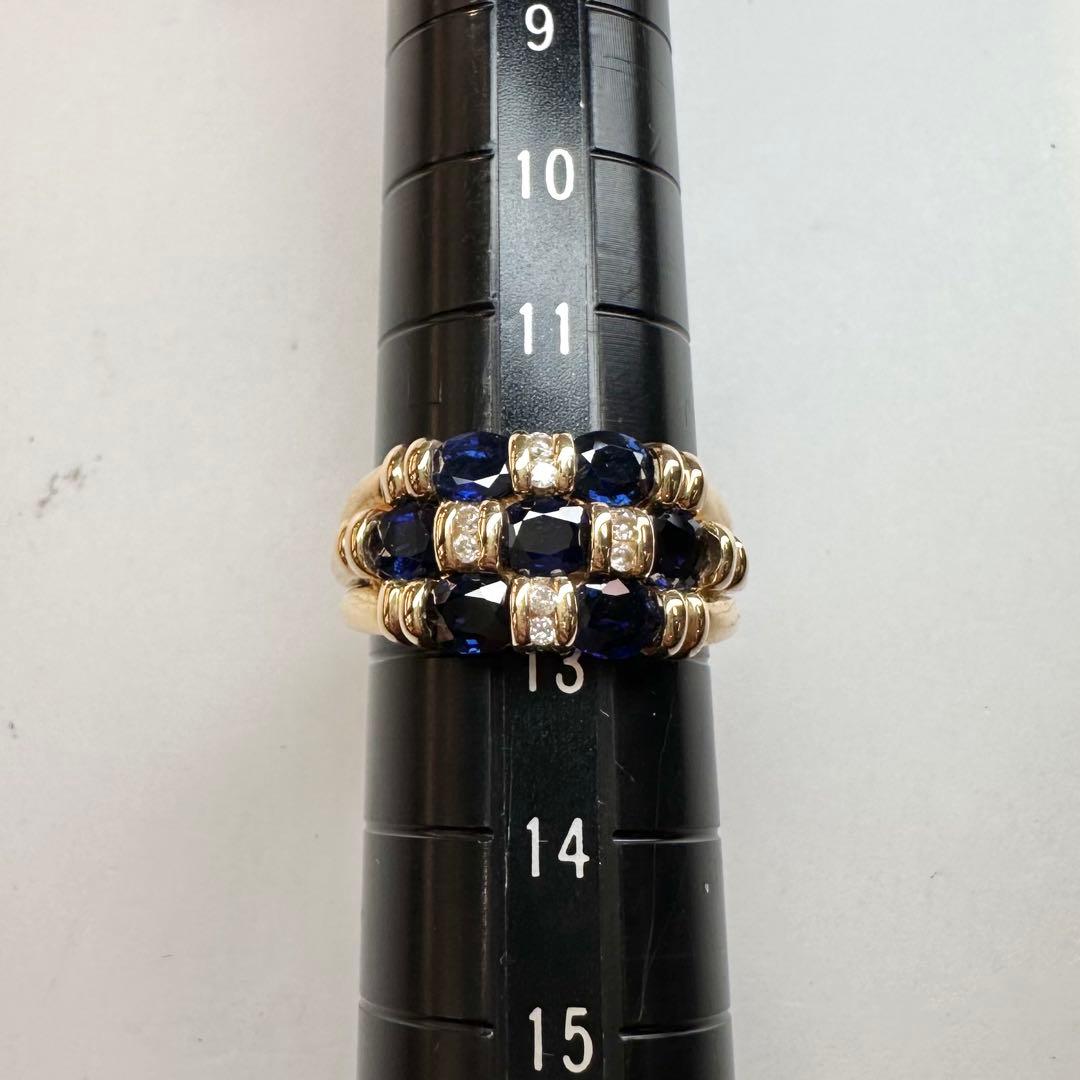 【三越】K18 サファイア 2.20ct リング