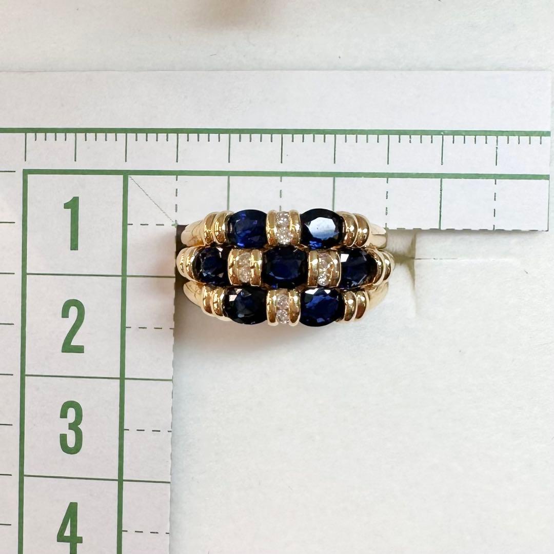 【三越】K18 サファイア 2.20ct リング