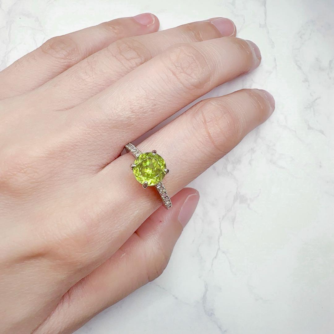 【新品】PT900スフェーン2.08ct リング キラキラファイア