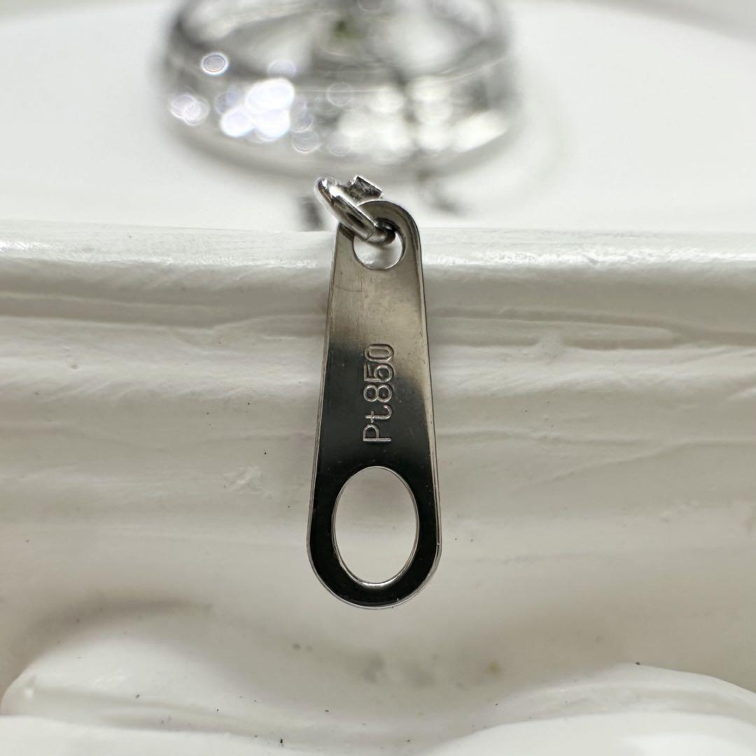 【美品】PT900 スフェーン 2.40ct ダイヤ ネックレス
