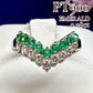 【美品】PT900 エメラルド 0.28ct リング