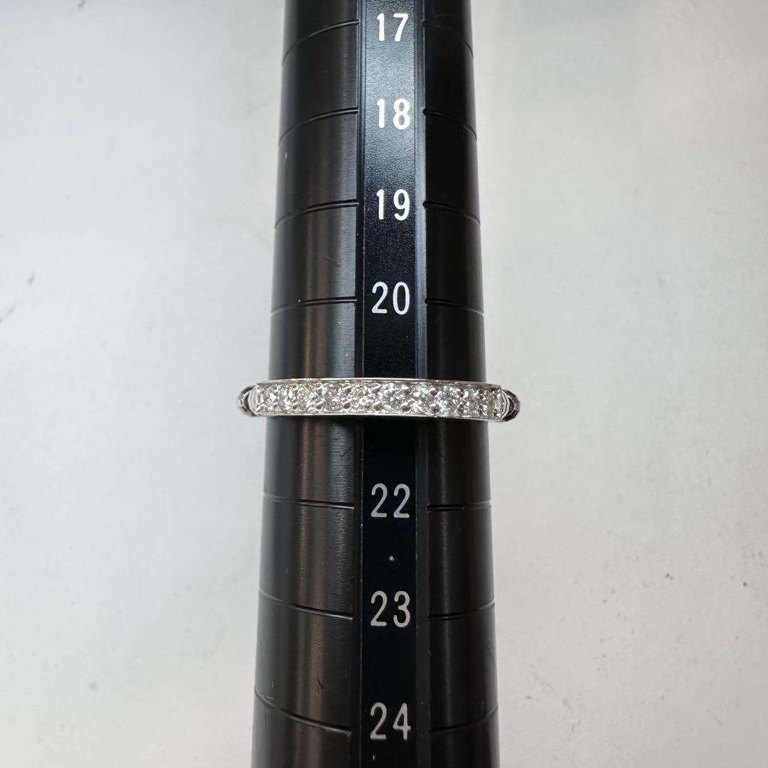 【美品】PT950 ダイヤモンド 0.3ct リング フリーサイズ