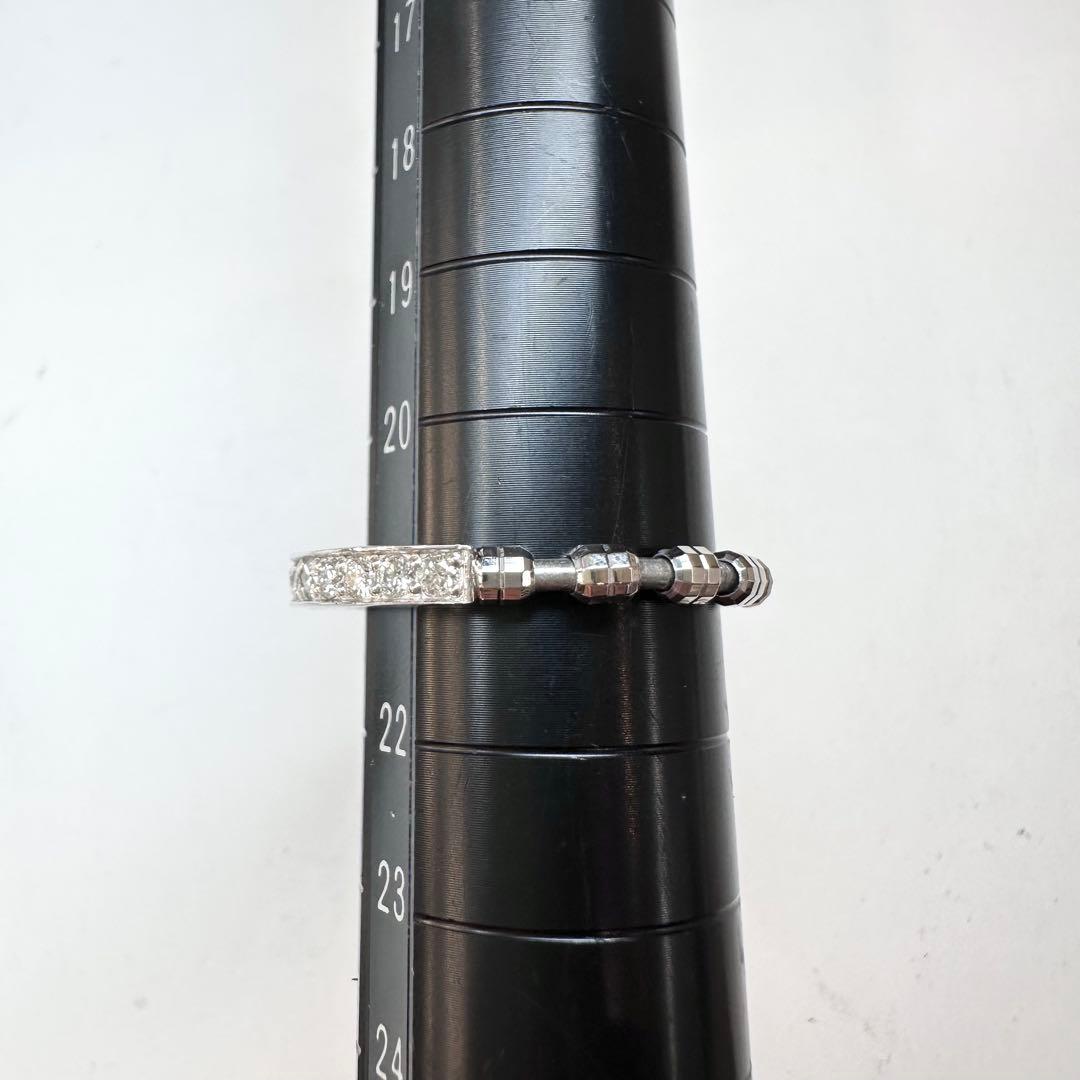 【美品】PT950 ダイヤモンド 0.3ct リング フリーサイズ